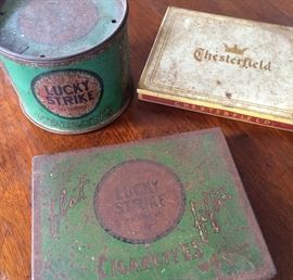 Vintage metal cigarette cases