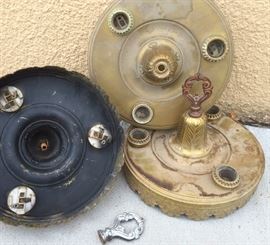 3 Victorian ceiling light fixtures