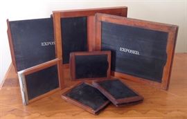 Old sheet film holders, 8x10 and 4x5"
