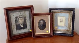 Antique frames and photos