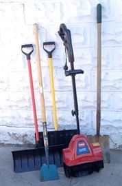electric snowblower, ice scraper, snow shovels ...