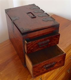 Antique Japanese box with original hardware