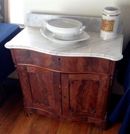 Victorian commode with marble top
