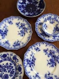 Flow Blue dishes from England