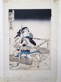 Japanese Woodblock print, Utagawa Kunisada (1786-1865) Print circa 1820