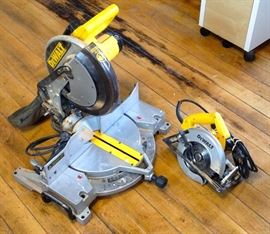 DeWalt compound Mitre and 10" and skill saw