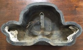 Back side of Japanese roof or temple cap