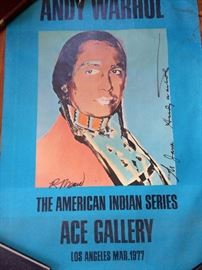 Signed Andy Warhol Poster
