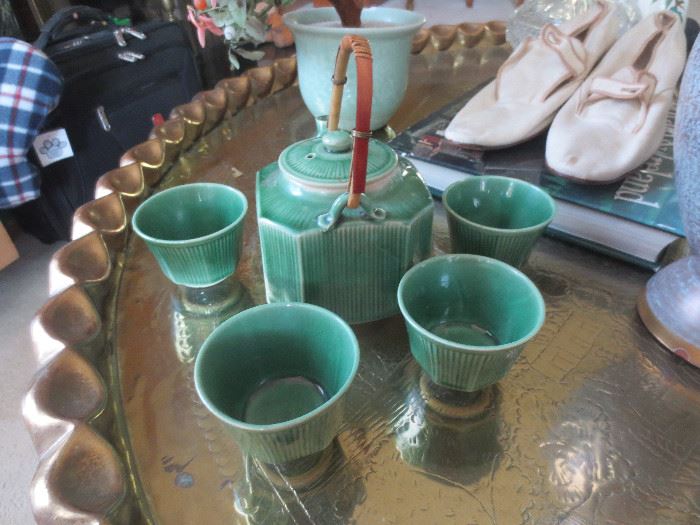 Jade tea set