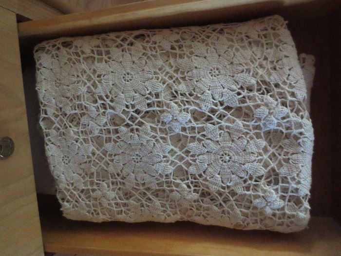Handmade Irish lace tablecloth