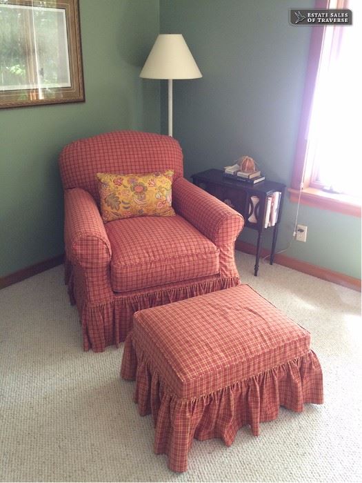 Ladies chair and ottoman