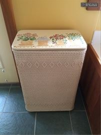Hand embellished vintage hamper