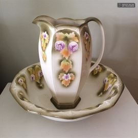 Vintage pitcher and bowl