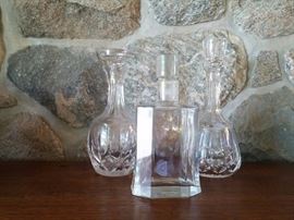 Crystal barware, mid century