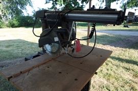 Radial arm saw