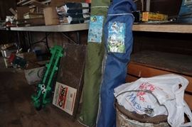 Camp chairs - holiday lights 