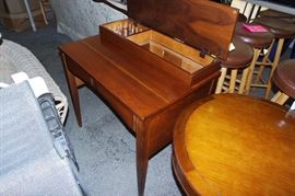 Beautiful REAL WOOD (not that fakey plastic stuff you get from 'top' furniture stores today) Sewing table - amazing quality - TENT SALE MAIN STORE AVON