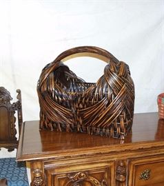 wicker basket... I love this basket... if you don't buy it - I WILL!!! TENT SALE MAIN STORE AVON
