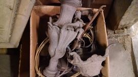 MISC. VINTAGE LAMP PARTS
