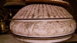 OLD ORNATE LAMP SHADES