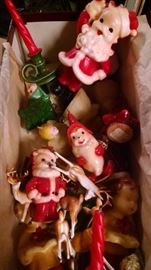 VINTAGE CHRISTMAS GURLY CANDLES