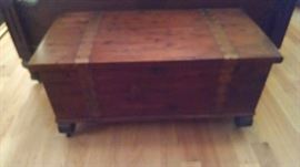 **ANTIQUE** WALNUT CEDAR CHEST by  STANDARD LINE
