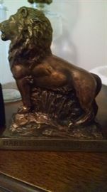 VINTAGE HARRIS LION COIN BANK