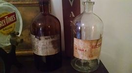 OLD APOTHACARY BOTTLES