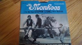 THE MONKEES...STEPPIN STONE 45 RECORD
