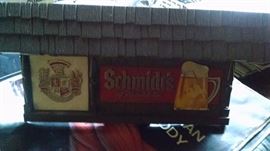 MORE ...VINTAGE BARWARE....SCHMIDT'S  BEER