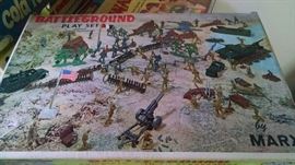 MARX TOY ..BATTLEGROUND PLAY SET