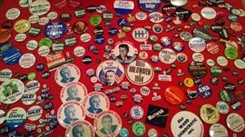 LOADS....POLITICAL BUTTONS...COME TAKE A LOOK !!