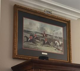 EQUESTRIAN ART PRINT CUSTOM MAT & FRAME