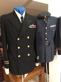 WWII US NAVY AND ROYAY AIR FORCE RAF UNIFORM & BERET