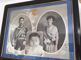 HIROHITO & EMPRESS NAGAKO ORIGINAL PHOTO IMAGE