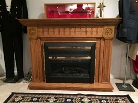 ELECTRIC FIREPLACE SYMPHONY HERITAGE ROSETTE SERIES 57 1/2" W X 20" D X 43" H 