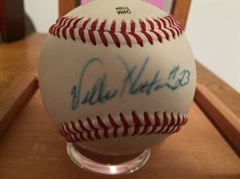SIGNED BASEBALL- WILLIE HORTON, MICKEY LOLICH 