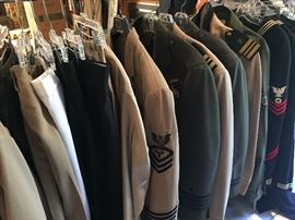 LARGE SELECTION OF UNIFORMS