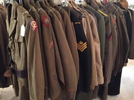 LARGE SELECTION OF UNIFORMS 