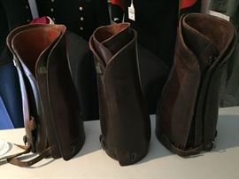 LEATHER LEGGINGS/SHIN GUARDS