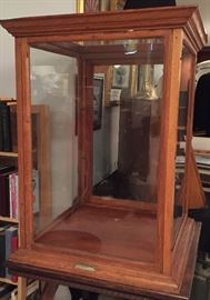 ANTIQUE SHOWCASE BY JOS. KNITTEL SHOW CASE CO. QUINCY, ILLS 
