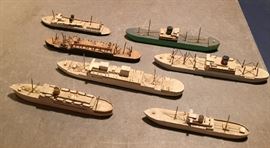 WOOD SHIPS (MINIATURES 3" TO 5")