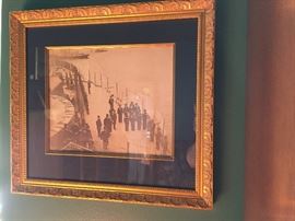 WOODROW WILSON ON U.S. NAVY SHIP