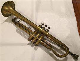 B and J (BUEGELEISEN AND JACOBNSON) SERENADER TRUMPET MADE IN ITALY (as is)
