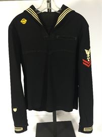 WWII U. S. NAVY PETTY OFFICER CRACKER JACK WITH LANCE DUCK PATCH