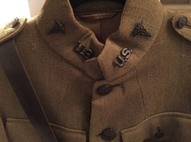 WWI US ARMY LT. DOCTOR SAM BROWN BELT AND 2 PR OF JODPHUR WOOL & SUMMER