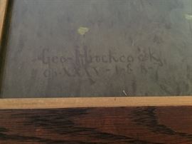 Signed Geo Hitchcock 