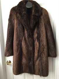 BEAVER COAT  FROM J L HUDSON'S FUR SALON DETROIT 