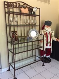 CRATE & BARREL IRON BAKERS RACK