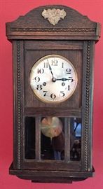 GERMAN 8 DAY WALL CLOCK